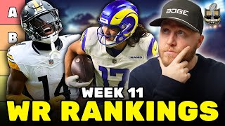 Top 36 Wide Receiver Rankings amp Tiers for Week 11  Fantasy Football 2024 [upl. by Dijam]