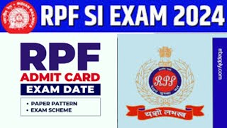 RPF ADMIT CARD 2024  railway RPF ADMIT CARD 2024  RPF ADMIT CARD  RPF 2024  RPF CONSTABLE [upl. by Imogene]