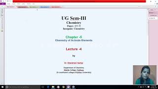 Comparison of Lanthanides and Actinides Lecture 4 Chemistry of Actinide elements [upl. by Nnylyaj]