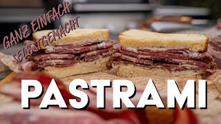 Pastrami einfach selber machen  Pastrami Sandwich vom Grill  tobiasgrillt [upl. by Walt]