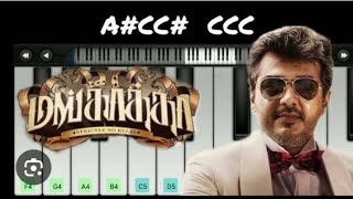 mankatha bgm 💥🔥🔥🔥 kadavule ajitheey  piano notes tamilsong trending trendingshorts [upl. by Hadik87]