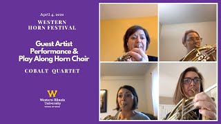 Final Concert Cobalt Quartet and Horn Choir PlayAlong 2020 Western Horn Festival [upl. by Novyaj]