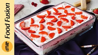 Strawberry Icebox Cake Dessert Recipe By Food Fusion [upl. by Asyral685]