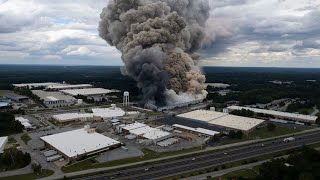 Rockdale officials give update on BioLab chemical fire as plume spreads across metro Atlanta [upl. by Delamare]