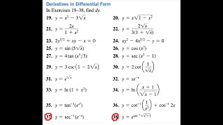 In Exercises 19–38 find dy37 y  sec1 expx38 y  exptan1 sqrtx21 [upl. by Llehsar]