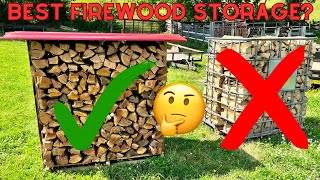 No More IBC Totes For Firewood Building My Own Firewood Storage Racks firewood diyprojects [upl. by Kylstra]