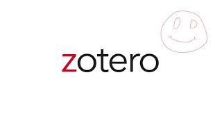 1  Zotero Tutorial Introduction [upl. by Cheng]