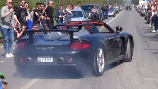 Launch Controls Accelerations amp Burnouts  Cars amp Coffee Italy Brescia 2017 [upl. by Hultin350]