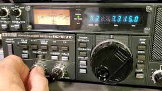 Icom ICR70 Reveiver [upl. by Otreblasiul]