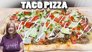 TACO PIZZA A Pizza full of Taco Flavorings amp Toppings [upl. by Grew]