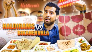 Haldirams vs Bikanervala Thali Taste Test  Honest Review  cravingsandcaloriesvlogs [upl. by Nevek]