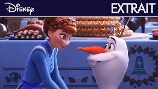 La Reine des Neiges  Joyeuses fêtes avec Olaf  Extrait  La surprise dOlaf  Disney [upl. by Elyse]