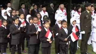 Indonesia Raya  69e Onafhankelijkheidsdag  Wassenaar17 augustus 2014 [upl. by Aikemehs722]