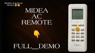 midea ac remote full demo and review [upl. by Fonz]