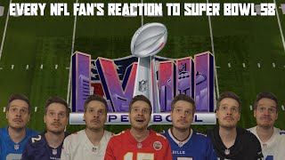 Every NFL Fans Reaction to Super Bowl 58 [upl. by Aufmann]