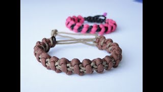 How to Make a ShamballaMacrame Style Paracord Survival BraceletMad Max Style Closure [upl. by Marvin]