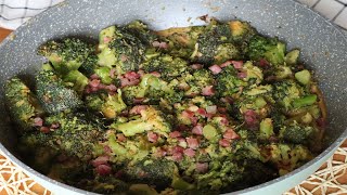 Broccoli cu pancetta si usturoi  Maria Popescu [upl. by Hras]