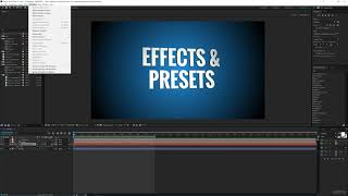 40 Effects and Presets Panel  After Effects for Beginners Course [upl. by Tami]