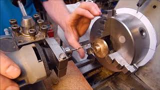 How to easily index and radially drill on a metal lathe [upl. by Strickman464]