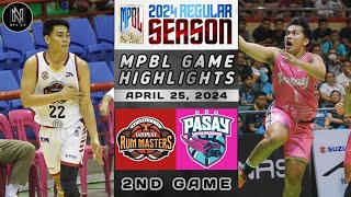 MPBL HIGHLIGHTS BATANGAS CITY RUM MASTERS VS PASAY VOYAGERS APRIL 25 2024 [upl. by Bora]