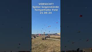 shorts Vorsicht vor spitzen Gegenständen auf dem Tempelhofer Feld tempelhoderfeld [upl. by Aielam]