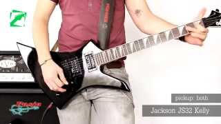 Jackson JS32 Rhoads vs Kelly vs Warrior vs King V  demo multitest review comparison ENG subs [upl. by Atinat134]