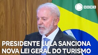 Presidente Lula sanciona nova Lei Geral do Turismo [upl. by Eleon775]