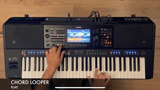 Yamaha PSR SX 720  Live Performance  Chord Looper Arpeggiator Filter Retrigger and Live Control [upl. by Bozovich717]