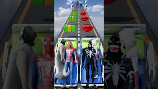 GTA V New Kiss amp Punch Run Spiderman vs Venom Funny Challenge gta [upl. by Samuella]