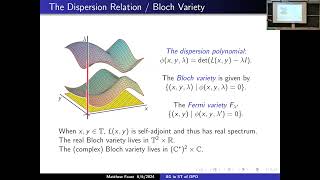 Algebraic geometry in the Spectral Theory of Discrete Periodic Operators [upl. by Ardnaz207]