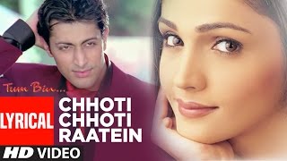 Chhoti Chhoti Raatein Lyrical Video Song  Tum Bin  Sonu NigamAnuradha Paudwal PriyanshuSandali [upl. by Lenroc375]