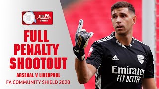 FULL PENALTY SHOOTOUT  Arsenal v Liverpool  FA Community Shield 2020 [upl. by Gerald]