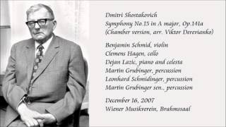 Shostakovich Symphony No15 in A major Chamber version [upl. by Waldon]