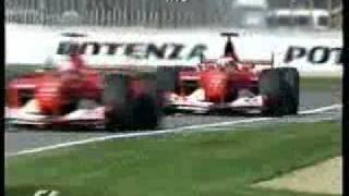 Barrichello wins by 0011 seconds  Indianapolis 2002 [upl. by Benoit]