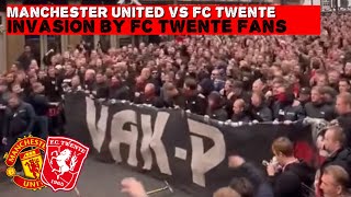 FANMARCH FC TWENTE FANS IN MANCHESTER  Manchet United vs FC Twente  25092024 [upl. by Ainahpets563]