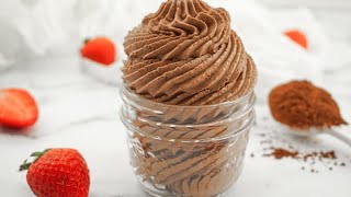 How to Make Stabilized Chocolate Whipped Cream [upl. by Mushro]