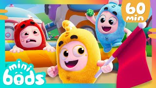 Minibods NEW Yes Yes Vegetables  Eat Your Greens  Baby Oddbods Marathon  Funny Cartoons for Kids [upl. by Ohnuj]