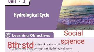 3Hydrological Cycle book back answers 8th std Social science [upl. by Tiny]