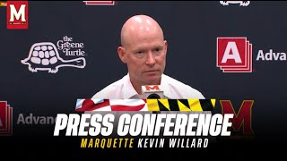 Maryland Mens Basketball  Head Coach Kevin Willard Post Game Press Conference  Marquette [upl. by Lussi]