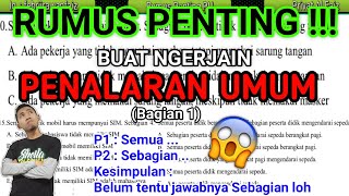 RUMUS PENALARAN UMUM  TPS UTBK 2020 BAGIAN 1 [upl. by Boniface]