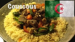 How to cook Couscous with meat and vegetables The Algerian dish [upl. by Isabelita]