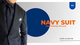 One Navy Suit 10 different looks in 10 days Day 810 [upl. by Anisah243]