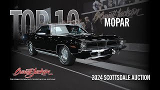 MOPAR TOP 10 TopSelling Mopars at the 2024 SCOTTSDALE AUCTION  BARRETTJACKSON [upl. by Eesdnil]