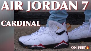 Air Jordan 7 Cardinal Review amp On Feet What You Should Know [upl. by Durham]