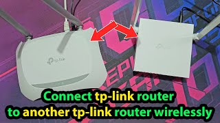 How to connect two tp link routers wirelessly to extend range [upl. by Pernick]