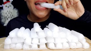 ASMR POWDERY ICE STICKS WITH CRUSHED HALFMOON ICEICE EATING [upl. by Wyatt]