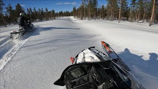 skoter körning i särkimukka [upl. by Jeconiah]