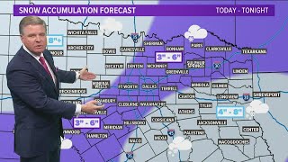 Winter storms in DallasFort Worth What to expect Sunday night into Monday [upl. by Haisi]