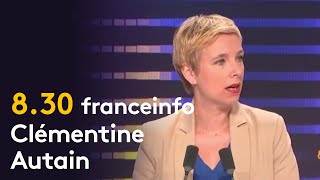 Michel Barnier à Matignon quotLa colère est immensequot  le quot8h30 franceinfoquot de Clémentine Autain [upl. by Itteb]