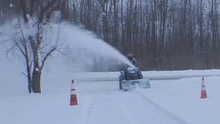 Snow Blowing with LS 2025 16 wind chill [upl. by Adair]